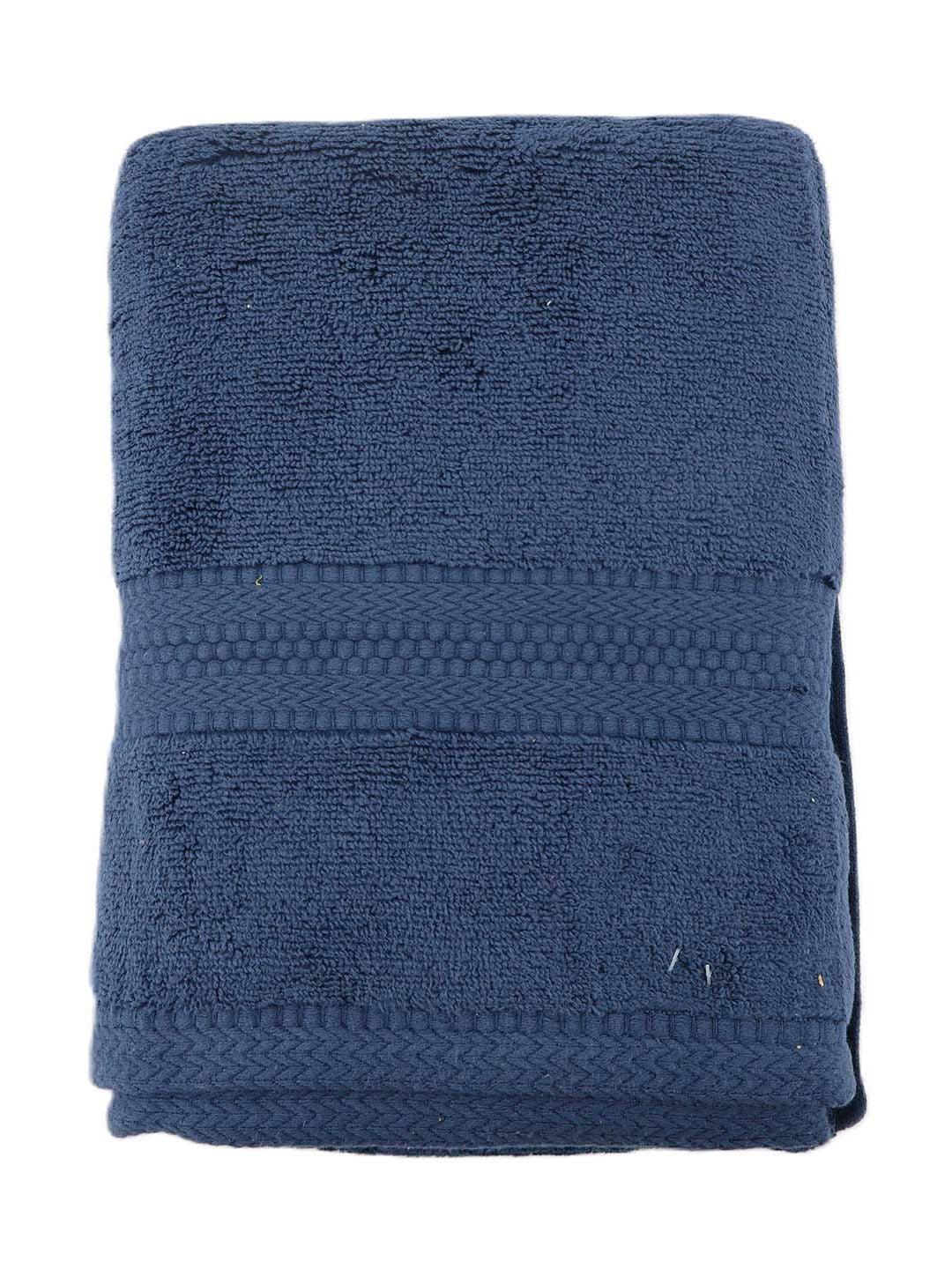 BOMBAY DYEING Super Ultrx Blue Pure Cotton 650 GSM Bath Towel