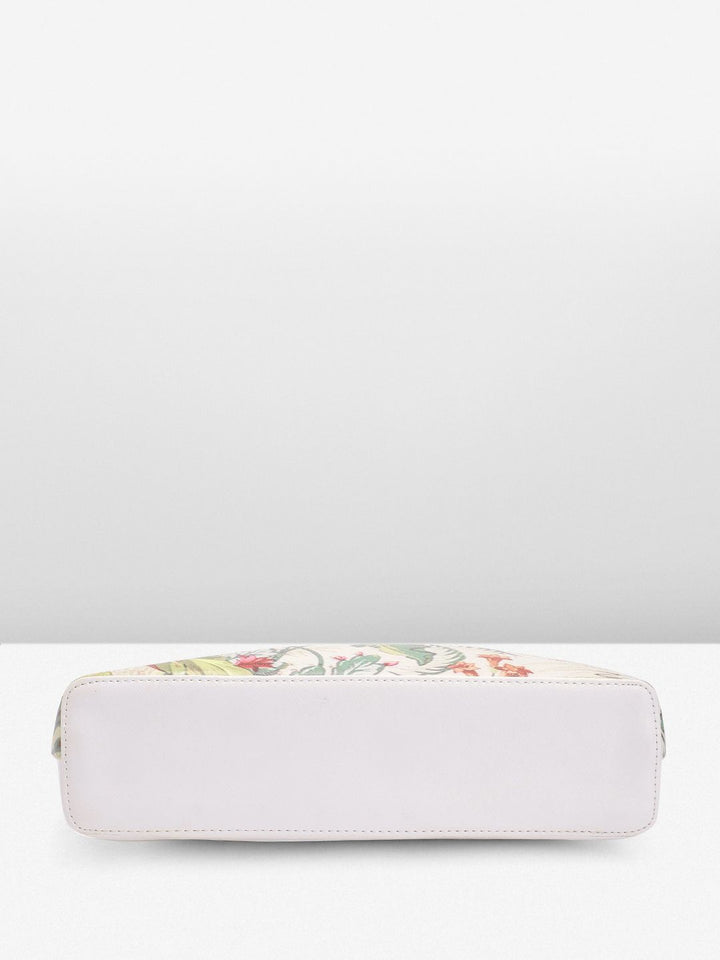 Lino Perros Floral Printed Structured Shoulder Bag