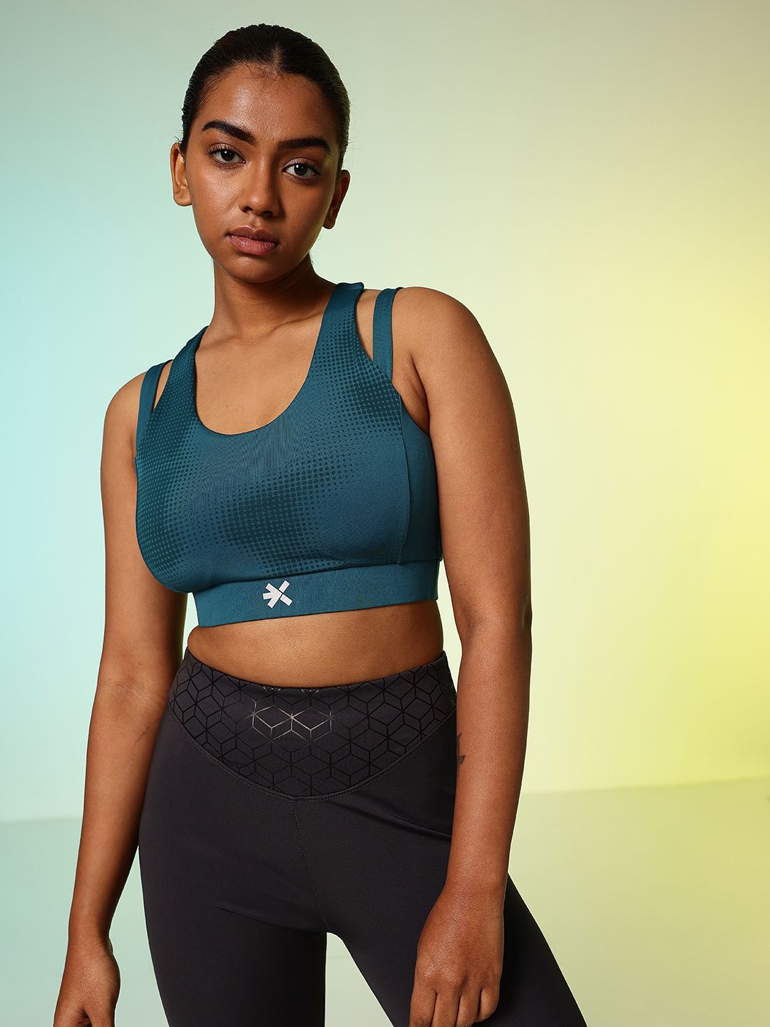 HRX by Hrithik Roshan Lightly Padded Rapid-Dry Running Bra HR_AW24_W_BA_KRNV004_03_B