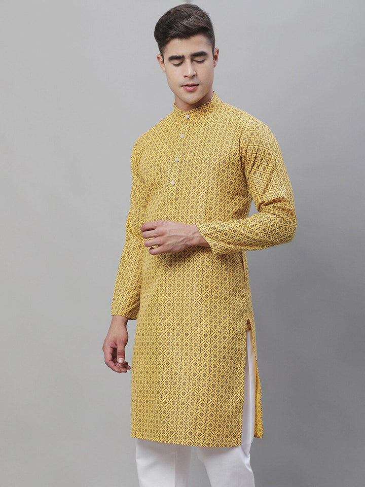 SOJANYA Ethnic Motif Printed Silk Cotton Kurta