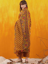 KALINI Floral Printed Kurta with Palazzos & Dupatta