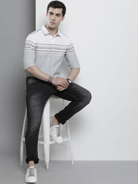 The Indian Garage Co Men Striped Casual Shirt