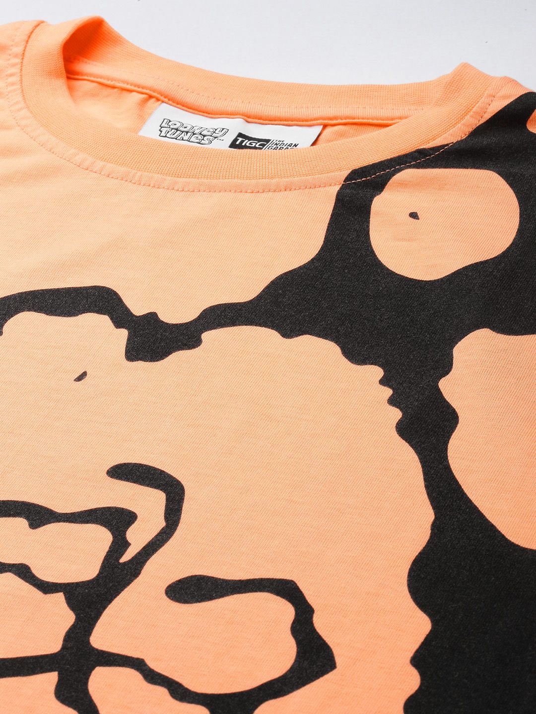 The Indian Garage Co. Boxy Fit Looney Tunes Printed Pure Cotton T-shirt