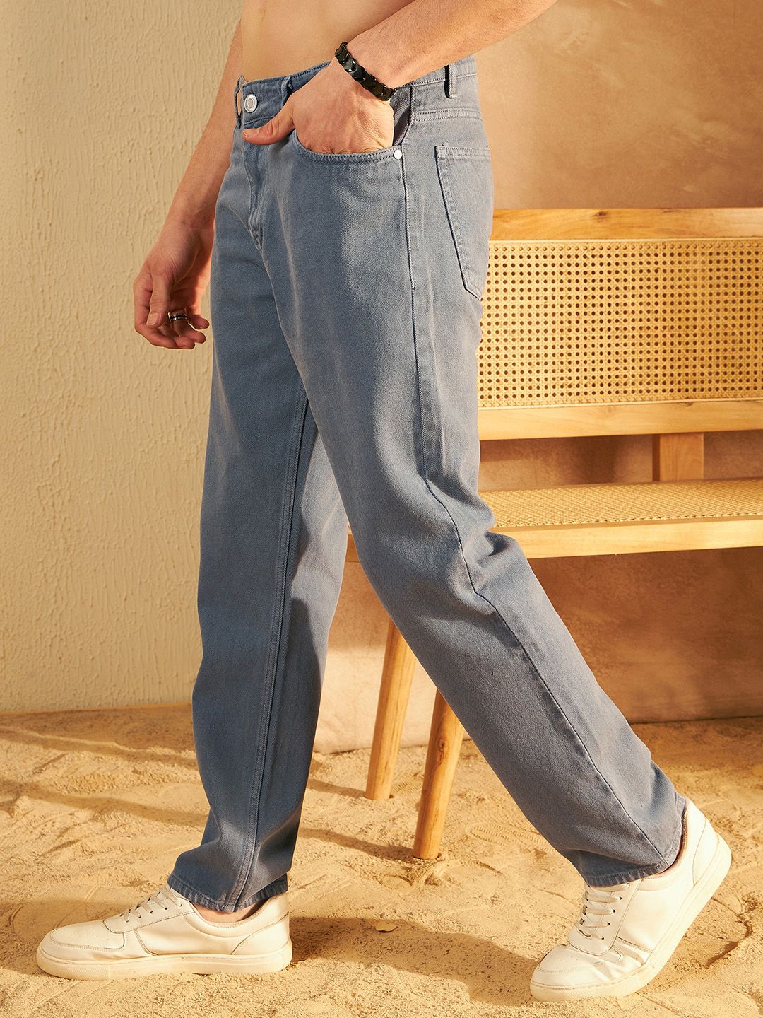 DENNISON Men Comfort Baggy Fit Non Stretchable Cotton Jeans