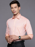 Raymond Slim Fit Self Design Textured Pure Cotton Formal Shirt