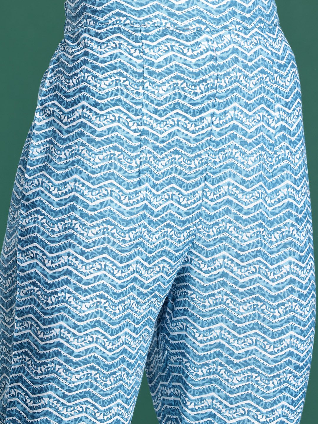 Indo Era Floral Printed Pure Cotton Kurta with Trousers & Dupatta