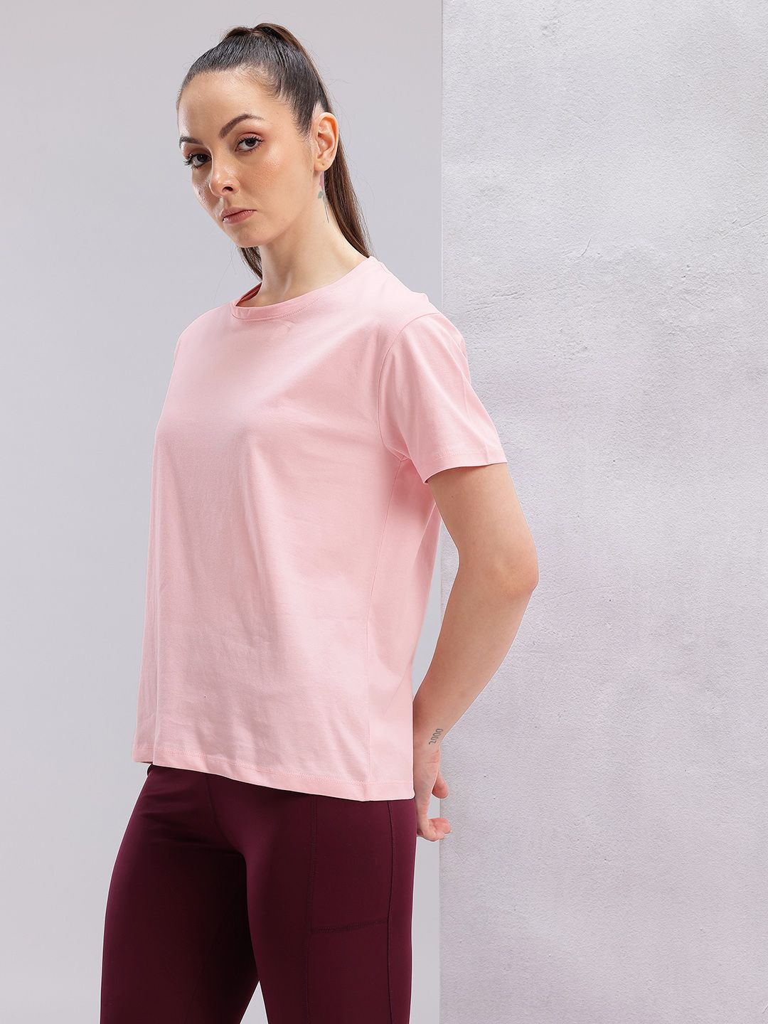 HRX by Hrithik Roshan Printed Pure Cotton Yoga T-shirt