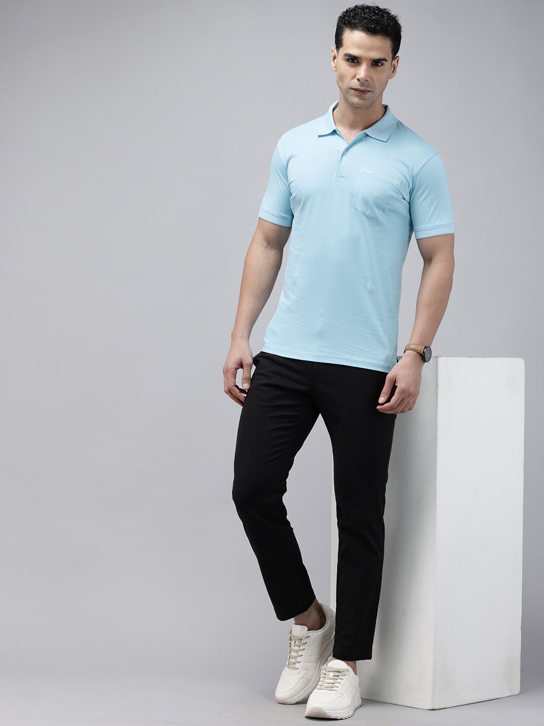 Park Avenue Polo Collar Pure Cotton T-shirt
