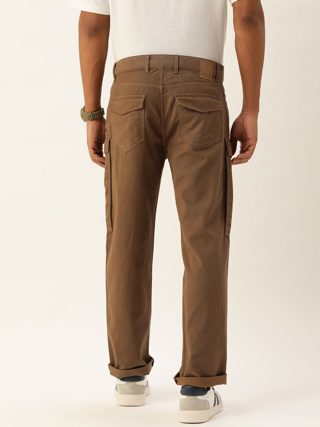 Bene Kleed Men Pure Cotton Relaxed Fit Cotton Cargos Trousers