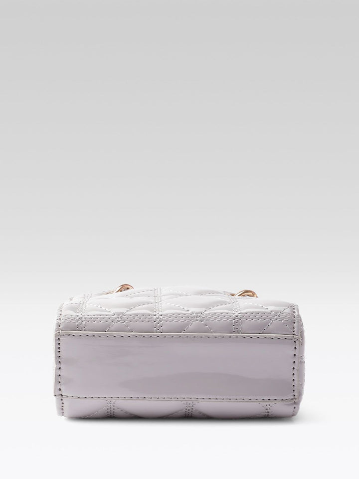 DressBerry Quilted Handheld Bag with Detachable Sling Strap