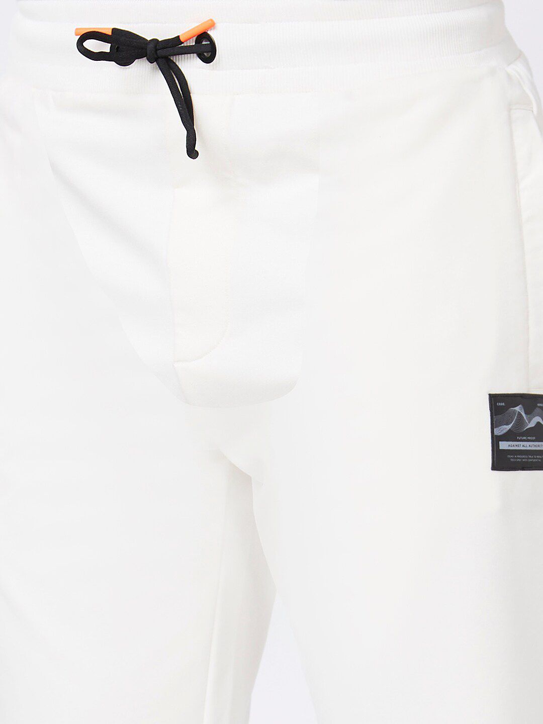 SPYKAR Men Printed Detail Mid Rise Cotton Joggers