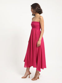 RAREISM Off-Shoulder Smocked Tube Dress