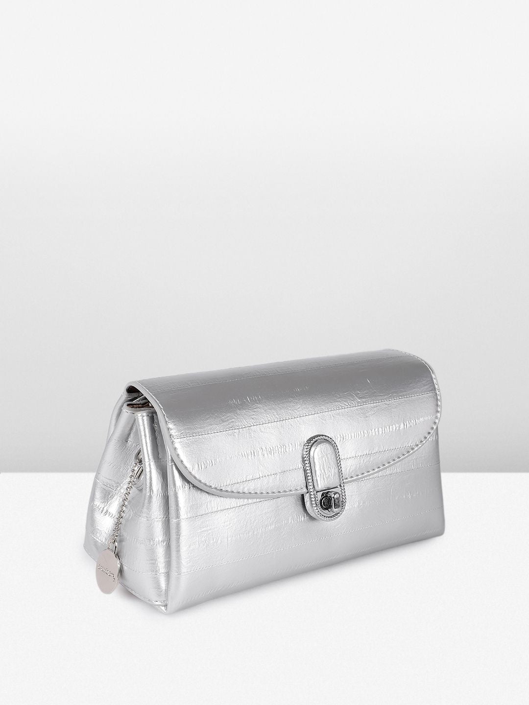 DressBerry Textured Structured Satchel Bag