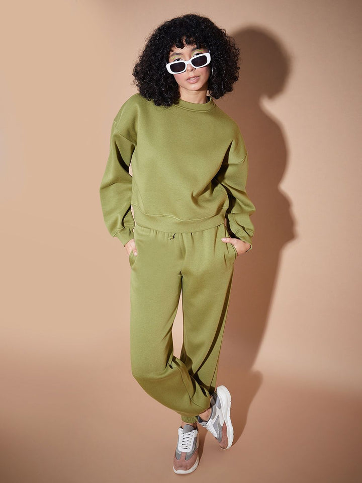 SASSAFRAS BASICS Round Neck Oversized Sweatshirt