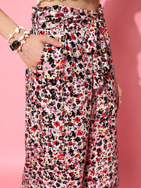 STREET 9 Women Multi-coloured Floral Trousers