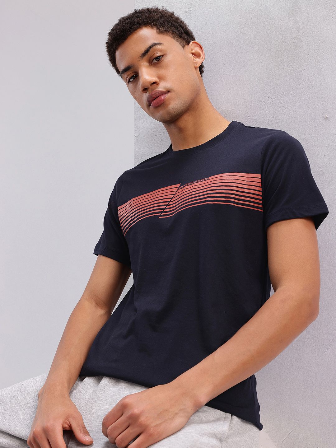 HRX by Hrithik Roshan Striped Lifestyle T-shirt