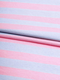 Bewakoof Men Pink & White Striped Oversized T-shirt