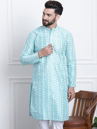 SOJANYA Floral Embroidered Thread Work Straight Kurta