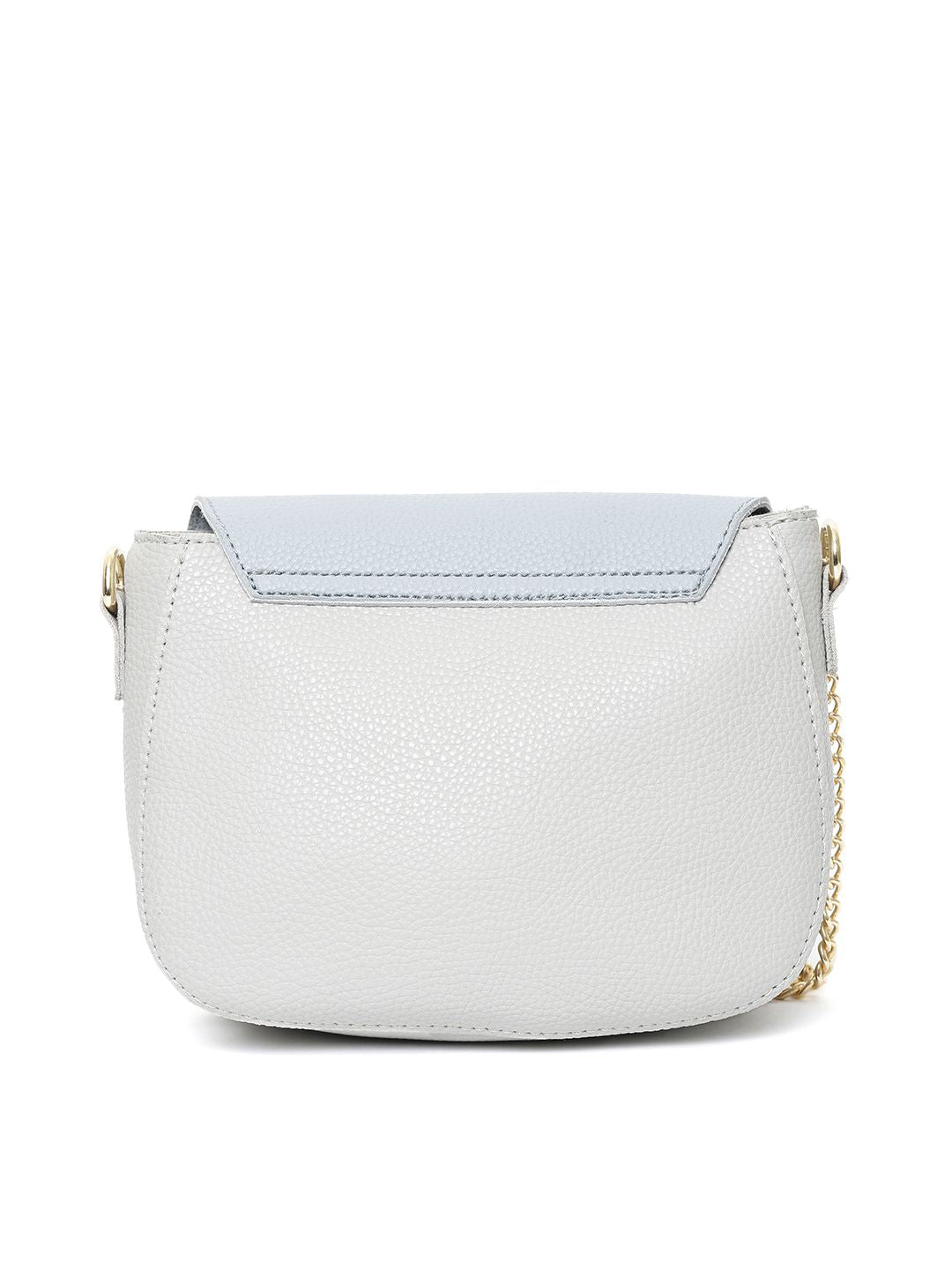 Lino Perros Grey & Blue Colourblocked Sling Bag