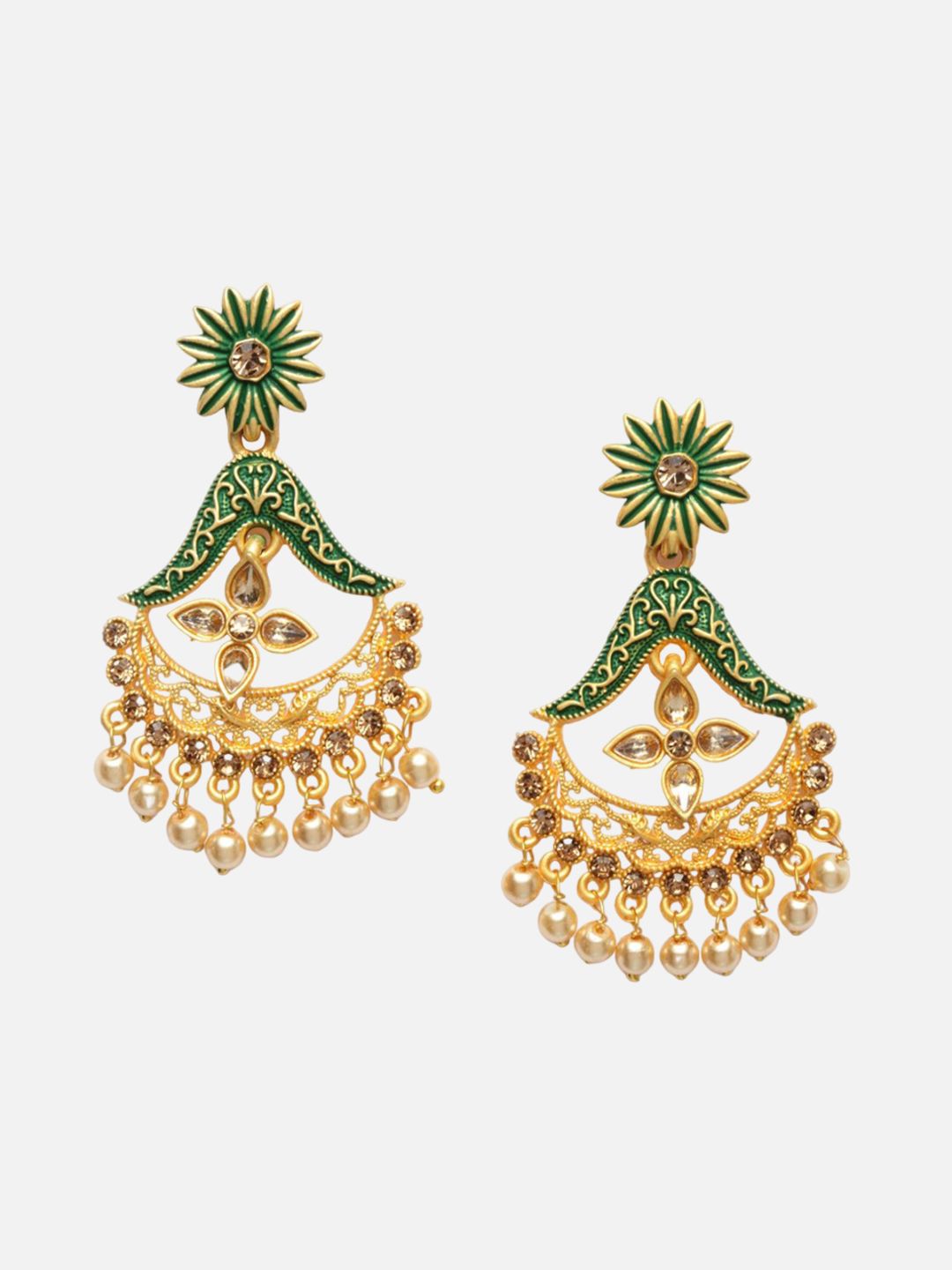 Anouk Gold Plated Contemporary Drop Earrings