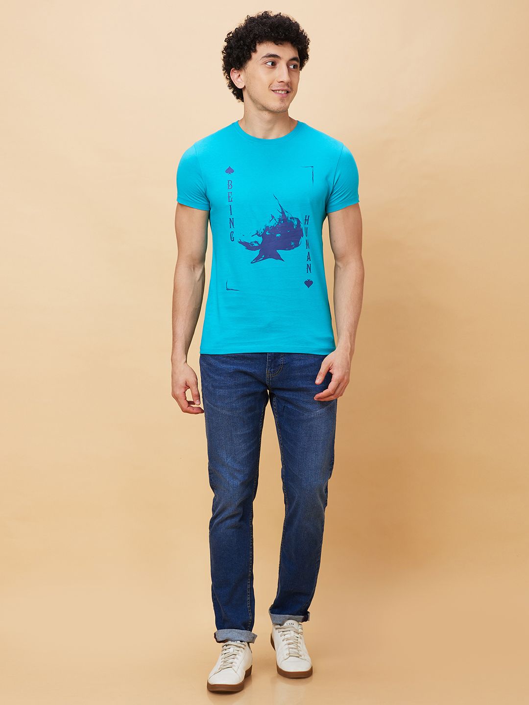 Being Human Printed Pure Cotton T-shirt
