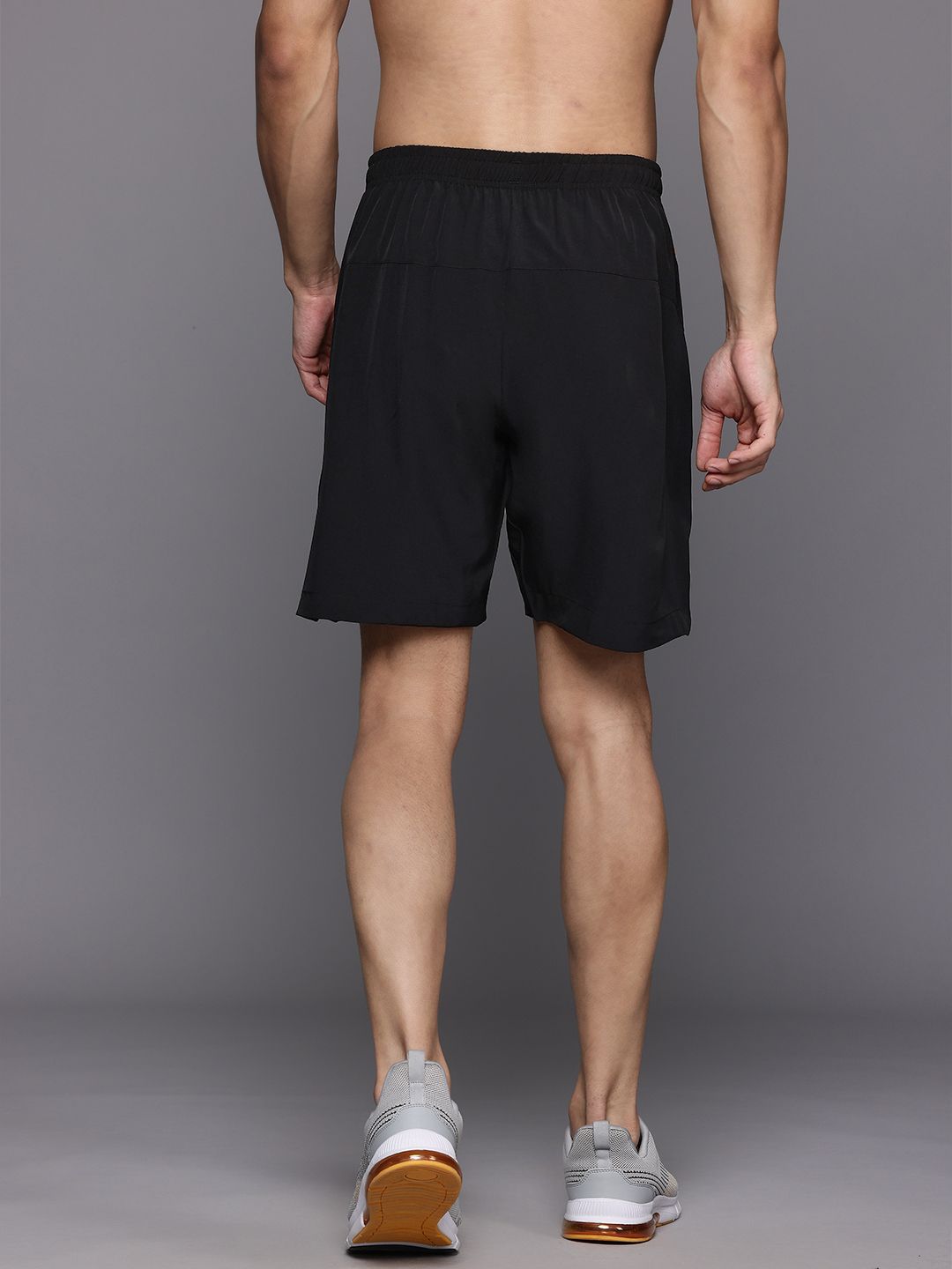 HRX by Hrithik Roshan Men Brand-Logo Print Rapid-Dry Training Shorts