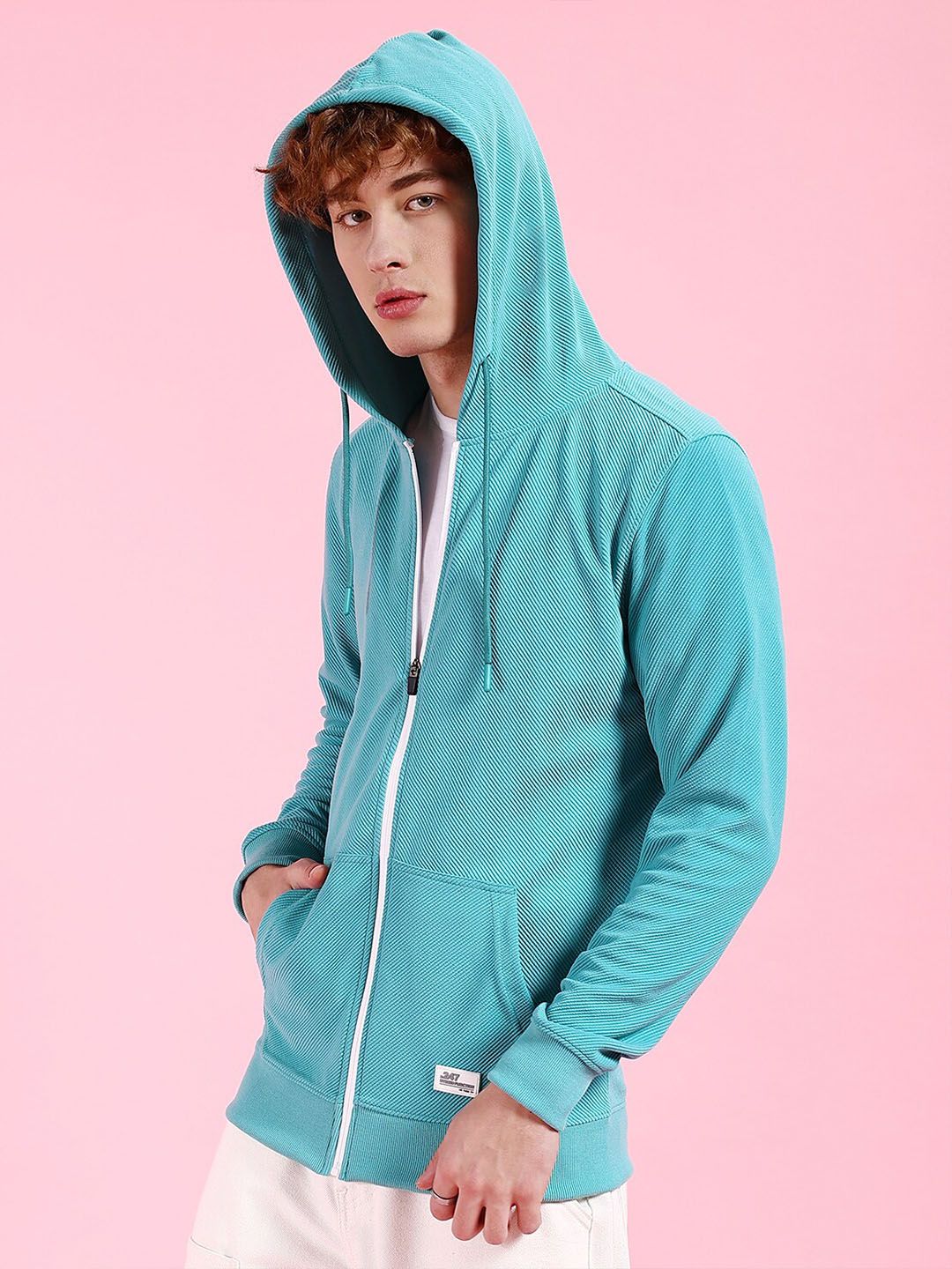 The Indian Garage Co Long Sleeves Hood Zipfront Sweatshirt