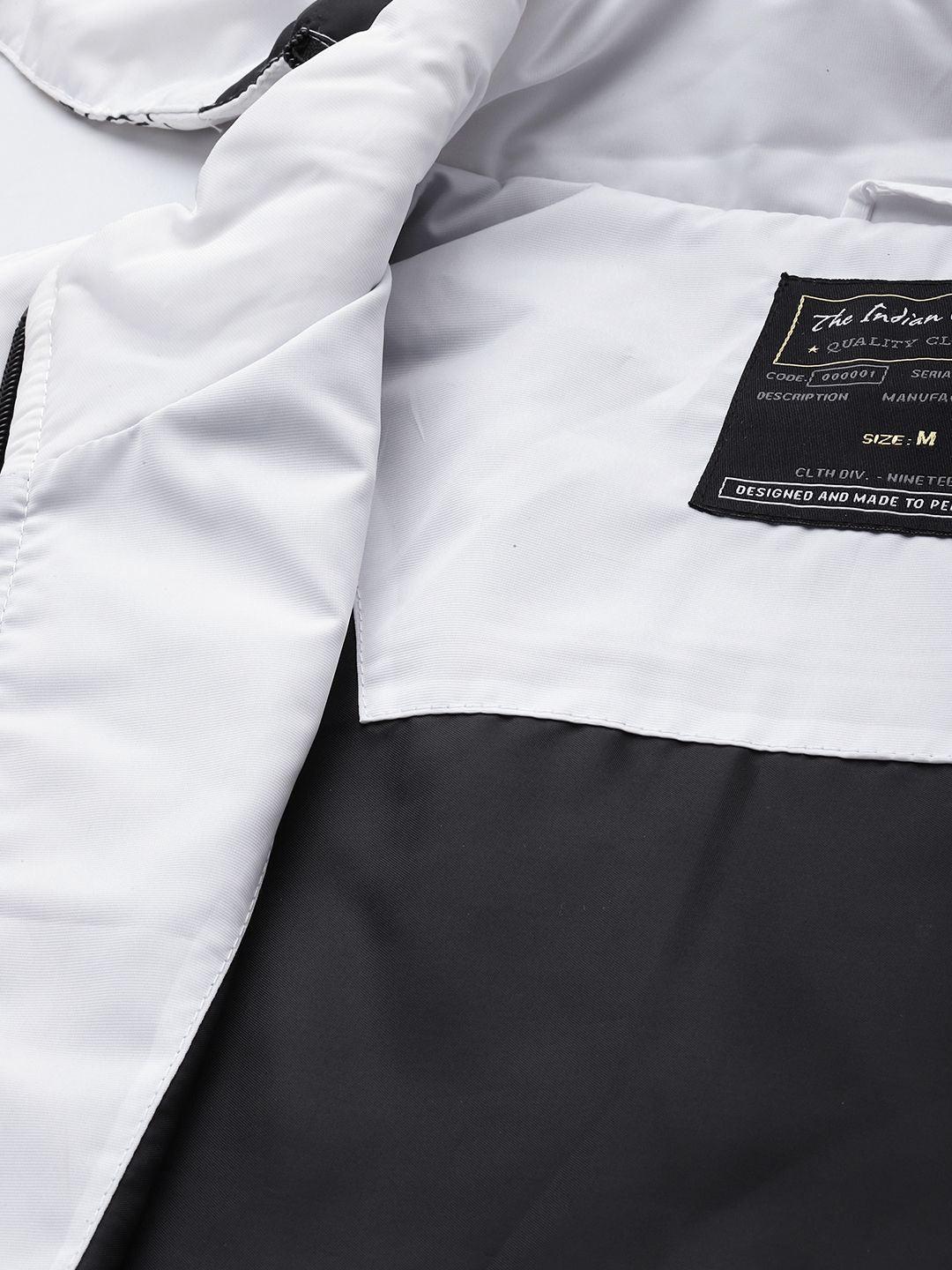 The Indian Garage Co Men Zip-Front Bomber Jacket with Detachable Hood