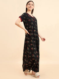 Sweet Dreams Floral Printed Pure Cotton Maxi Nightdress
