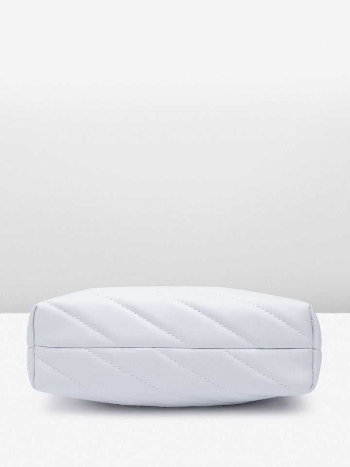 Lino Perros Structured Shoulder Bag with Quilted Detail