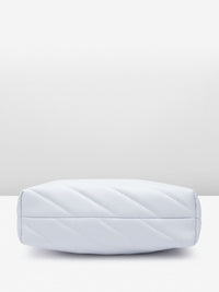 Lino Perros Structured Shoulder Bag with Quilted Detail