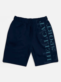 HELLCAT Boys Pack Of 5 Typography Printed Regular Shorts