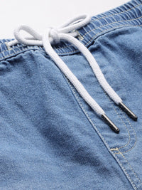 The Indian Garage Co Men Faded Denim Shorts