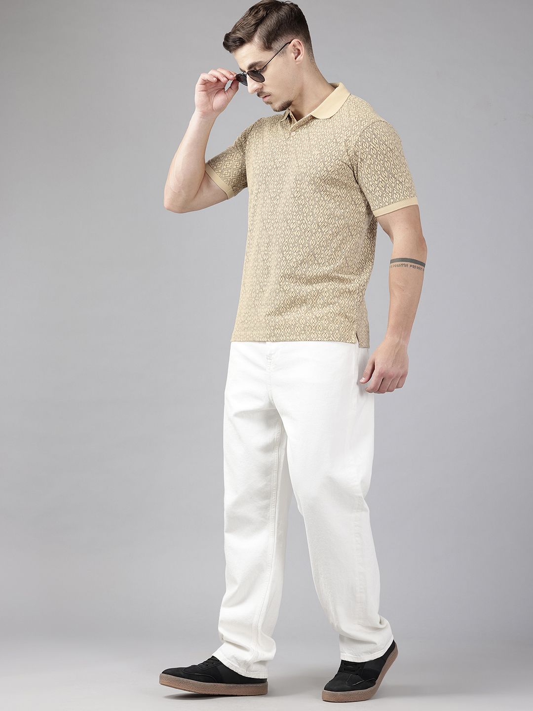 Park Avenue Printed Polo Collar T-shirt