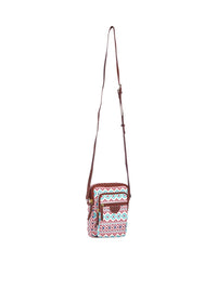 TEAL BY CHUMBAK Ethnic Motifs Printed Structured Sling Bag