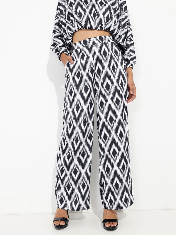 DressBerry Global Nomad Fusion Ikat Flared Trouser