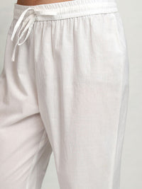Vishudh Ethnic Motifs Embroidered Gotta Patti Pure Cotton Kurta With Trousers & Dupatta