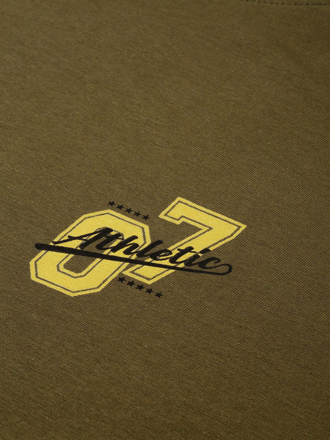 DILLINGER Typography Printed Round Neck Long Sleeves Pure Cotton T-shirt