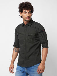 SPYKAR Spread Collar Cotton Casual Shirt