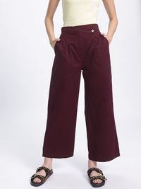 DressBerry Women Versatile Vibes Pleated Cropped Trousers