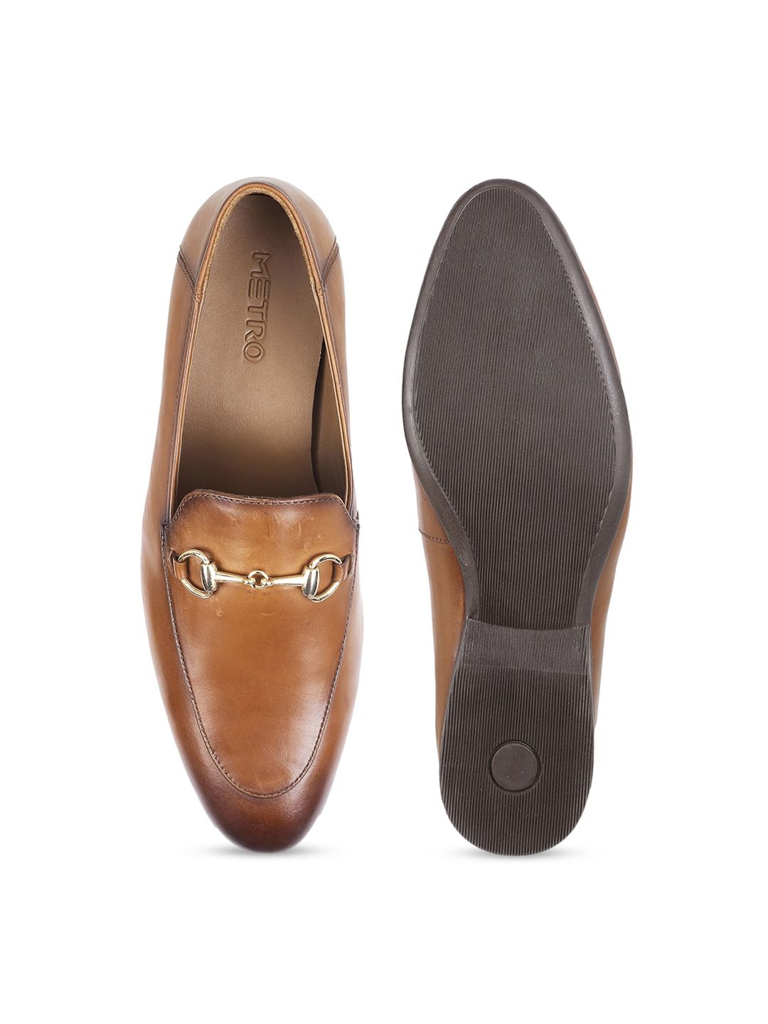Metro Men Buckled Formal Loafers
