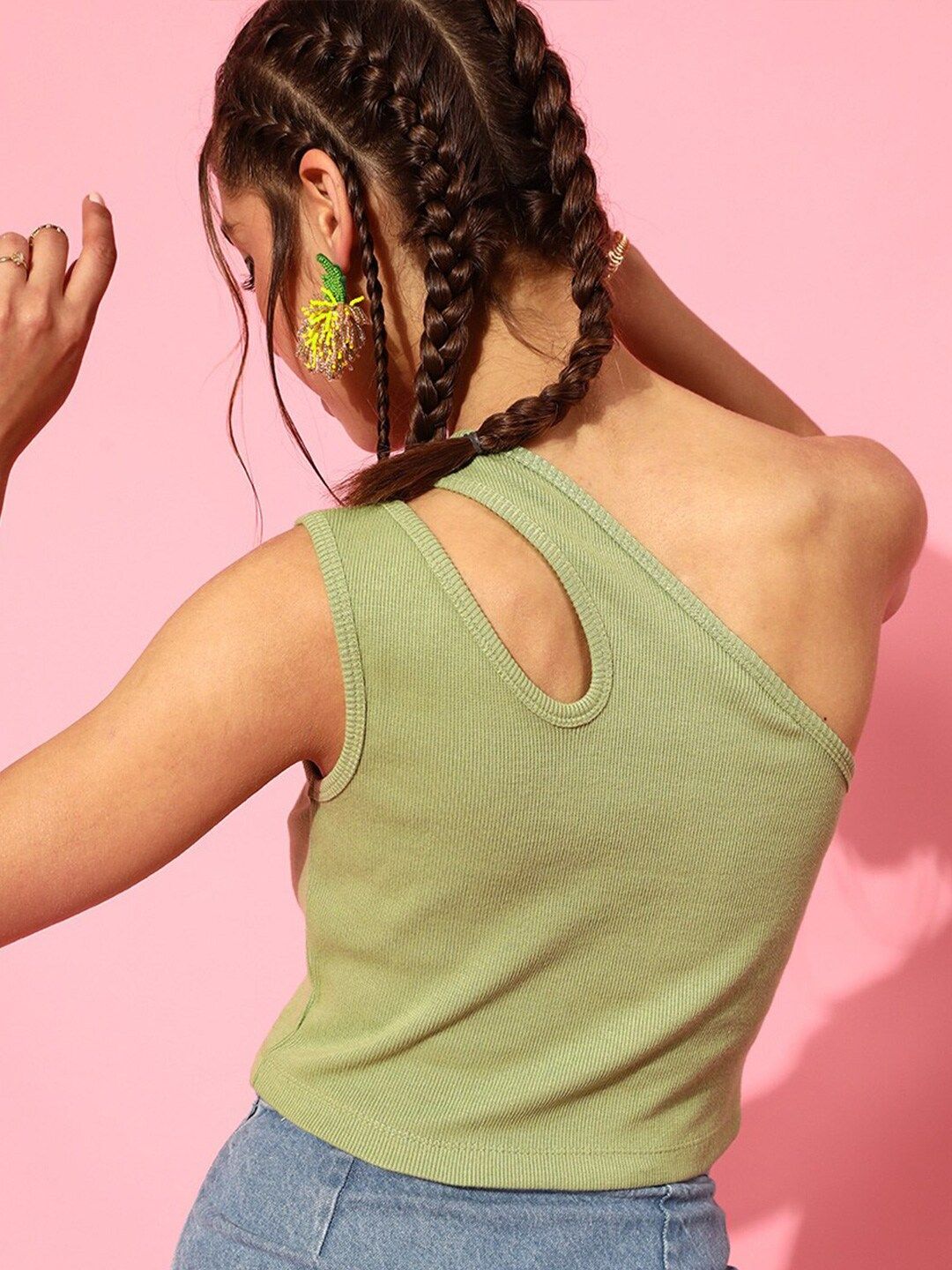 STREET 9 Women Gorgeous Green Solid Top