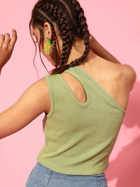 STREET 9 Women Gorgeous Green Solid Top