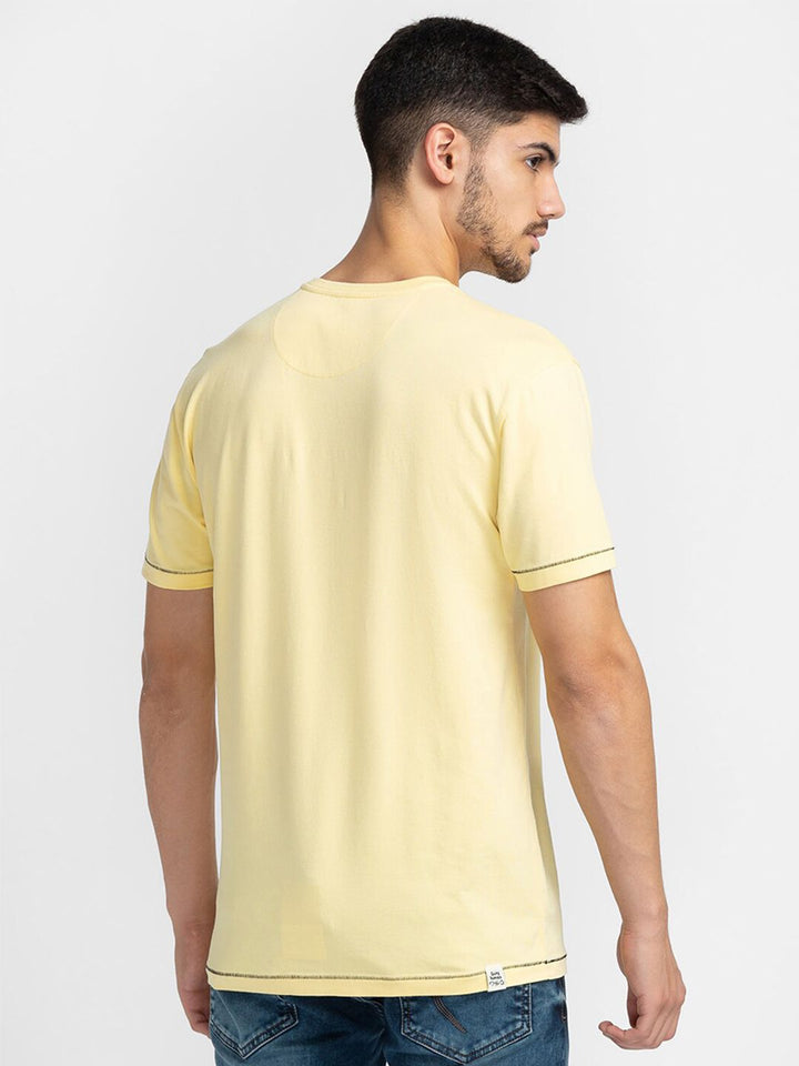 Being Human Typography Printed V-Neck T-shirt