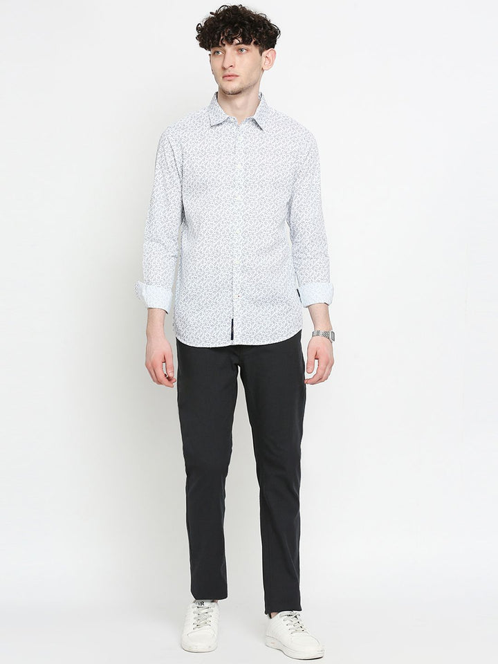 Being Human Pure Cotton Slim Fit Ethnic Motifs Printed Casual Shirt
