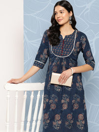 Libas Floral Yoke Design Gotta Patti Cotton Kurta
