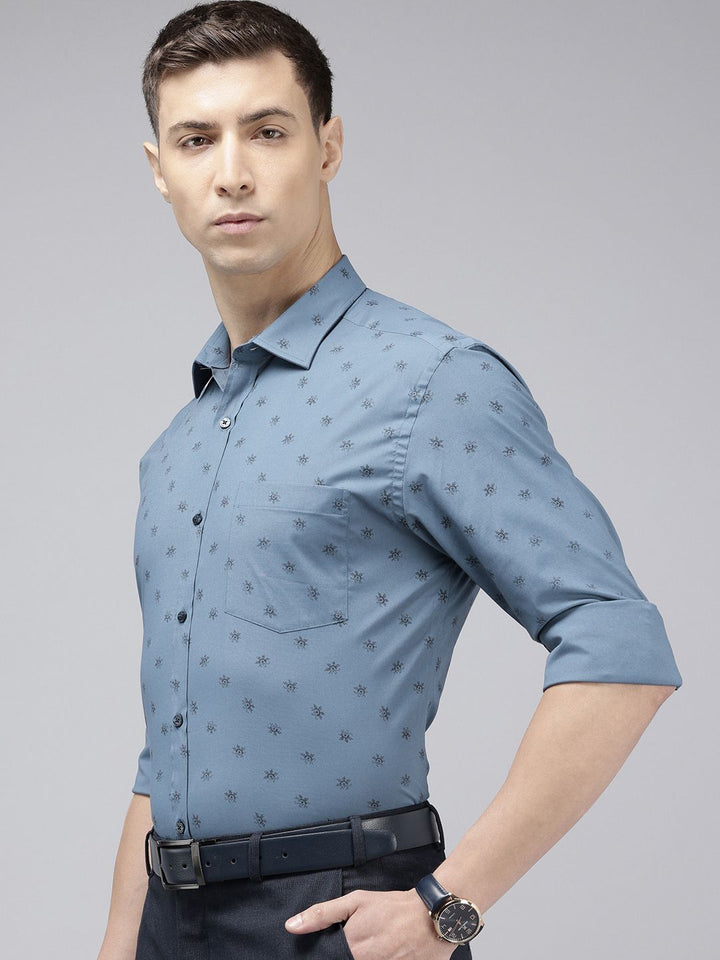 Park Avenue Slim Fit Floral Printed Formal Shirt