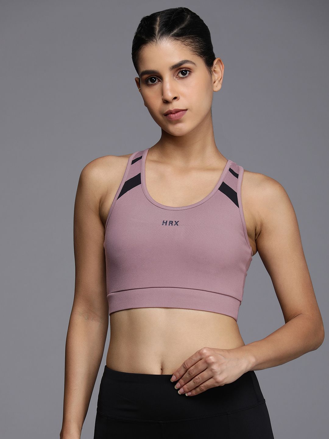 HRX by Hrithik Roshan Full Coverage Lightly Padded Rapid-Dry Yoga Bra