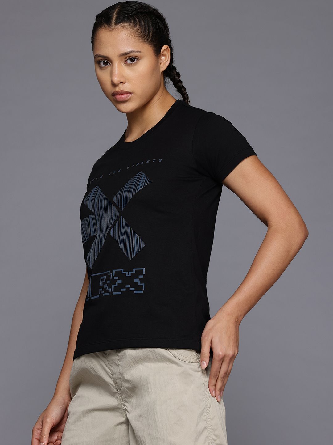HRX by Hrithik Roshan  Brand Logo Printed T-shirt