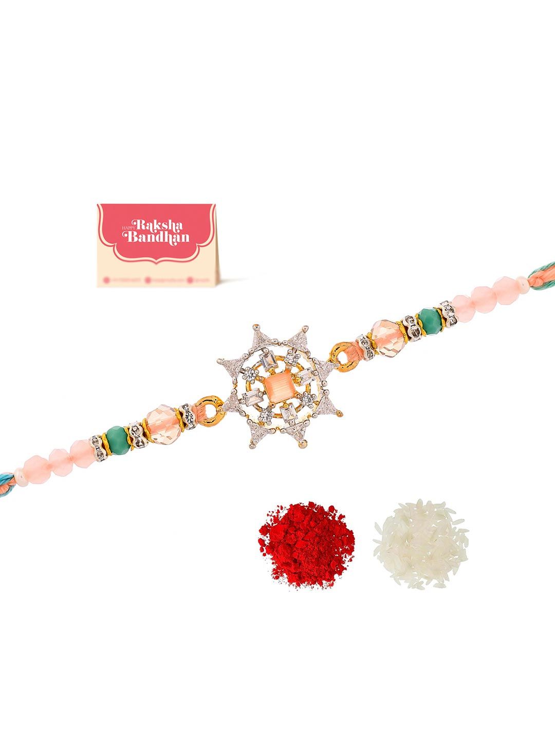 Rakhi Benang Manik Rekaan Tradisional Voylla
